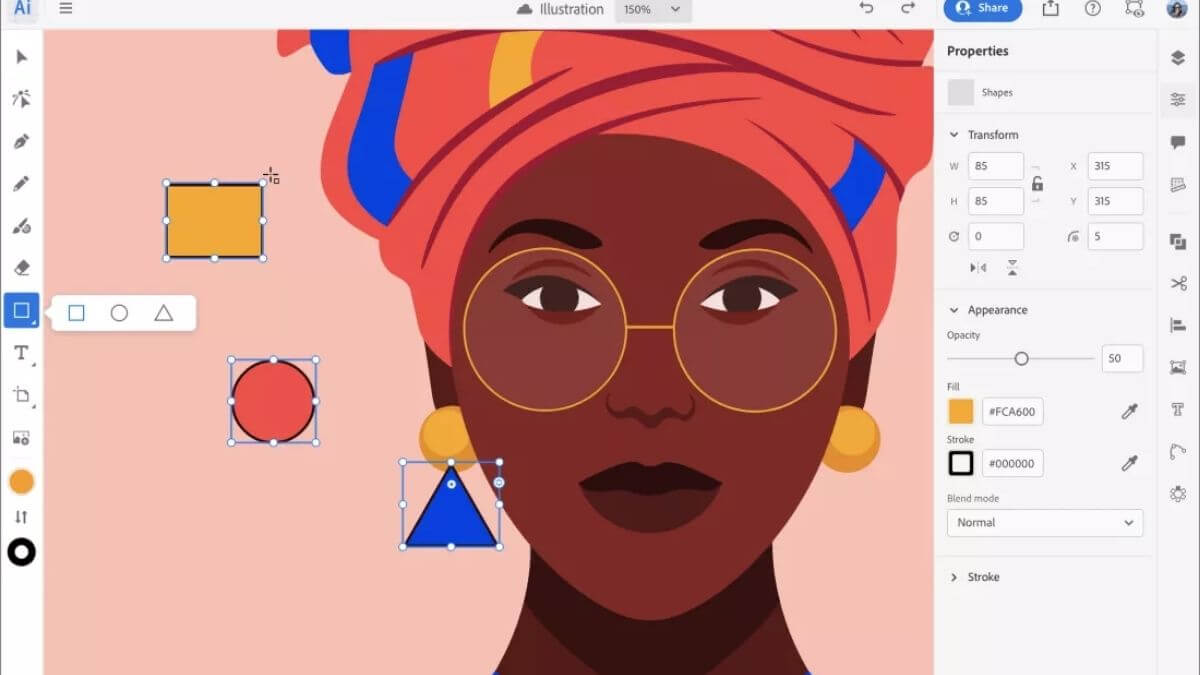 visage-africain-sur-logiciel-illustrator
