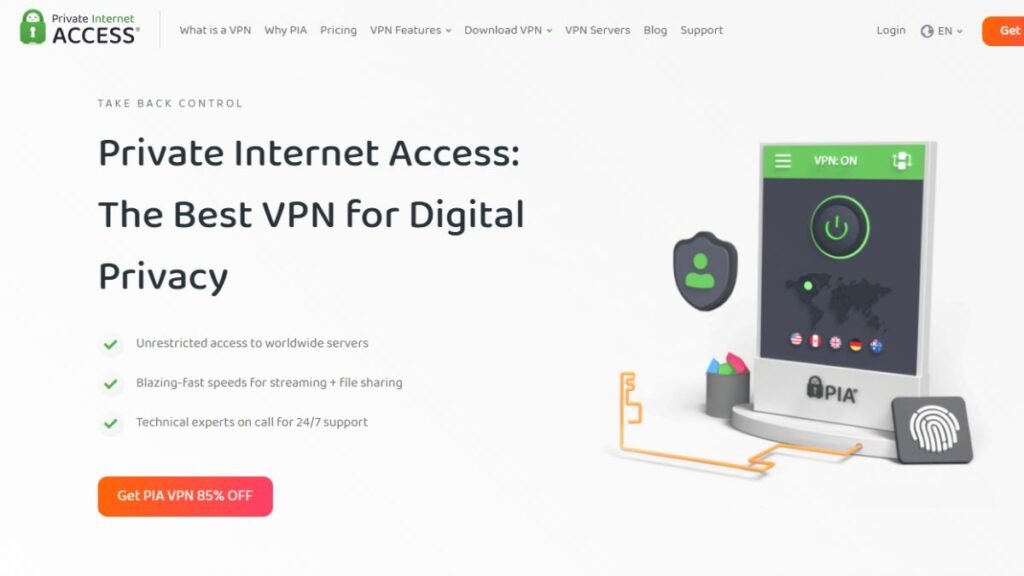 Private Internet Access - Le meilleur VPN pour le gaming
