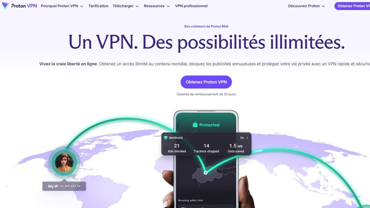 ProtonVPN - Le meilleur VPN pour iPhone