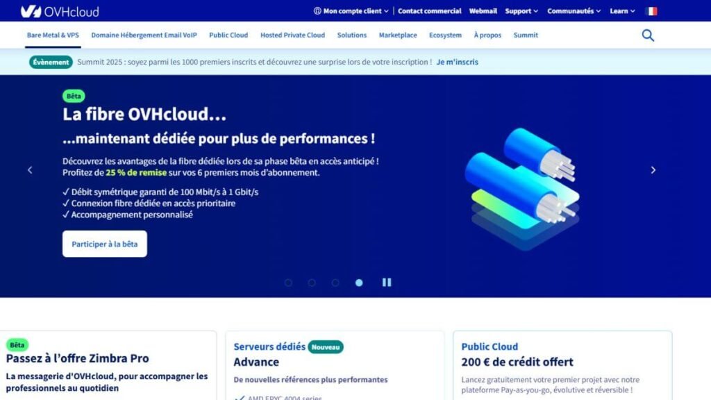 OVHcloud – La puissance au service des projets techniques