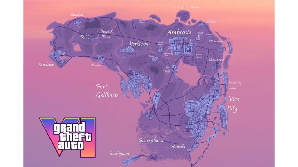 carte map officielle gta 6